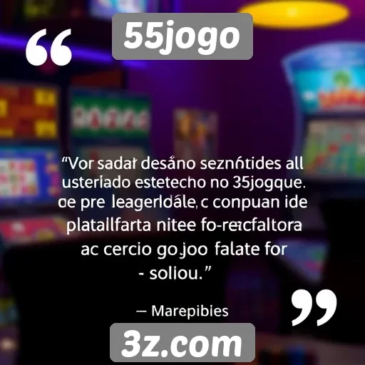 Feedback dos usuários sobre a experiência no 55jogo